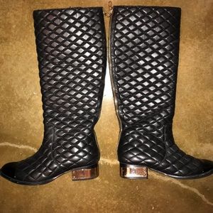 Jeffrey Campbell Leather Quilted Boots